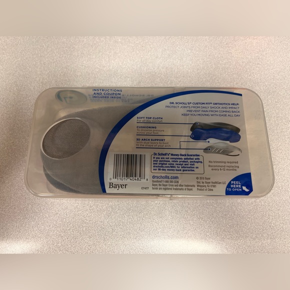 NWT Dr Scholl's Custom Fit Orthotic Inserts CF 330 - Picture 3 of 4
